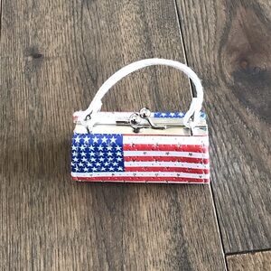 Patriotic Red, White, and Blue Lipstick Case